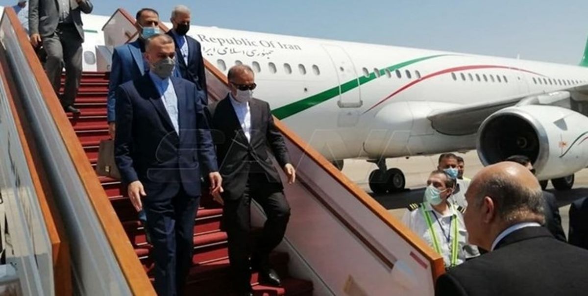 عکس/ امیرعبداللهیان وارد دمشق شد