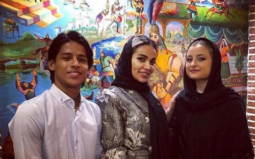  مهدی قائدی و همسرش در کنار نیکا فرقانی + عکس 