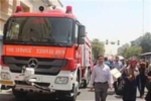 آتش سوزی کارگاه پوشاک در تهران