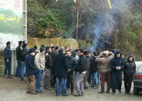  اعتصاب کارگران سد شفارود تالش برای حقوق