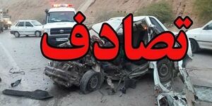  برخورد ۱۰ خودرو بر اثر ترمز بریدن تریلر