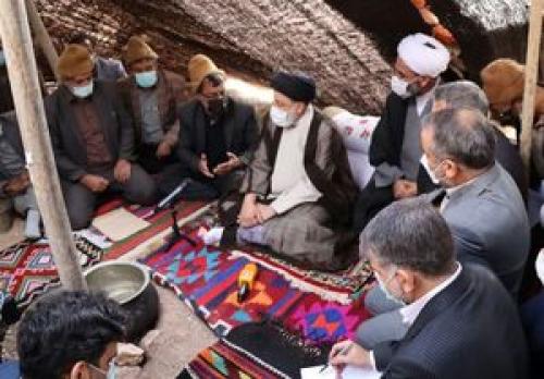 حضور سرزده رئیس‌جمهور در منطقه عشایری سنگسر
