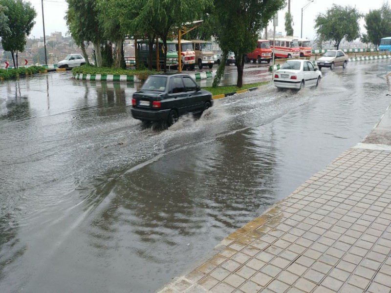 آبگرفتگی خیابان‌های دزفول
