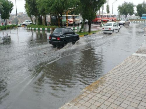 آبگرفتگی خیابان‌های دزفول