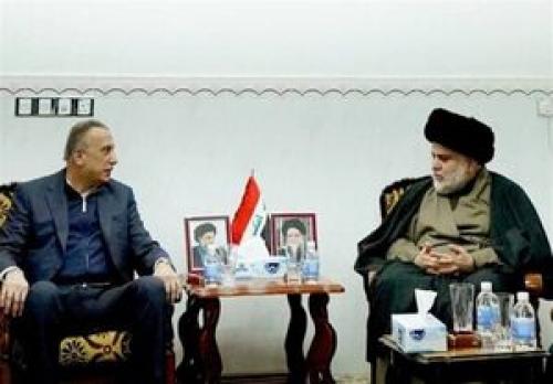 دیدار الکاظمی با مقتدی صدر در نجف اشرف