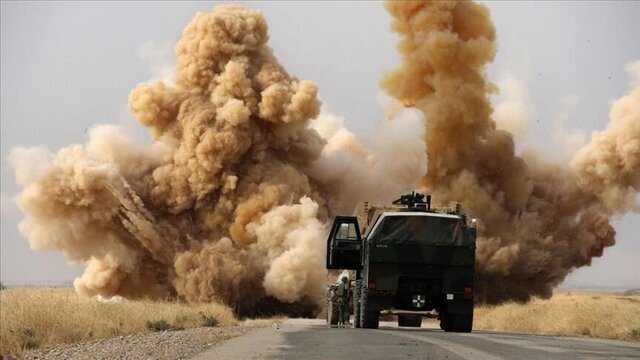  هدف قرار گرفتن کاروان لجستیک ارتش آمریکا در بصره