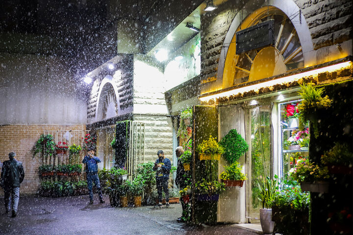 بارش برف در تهران