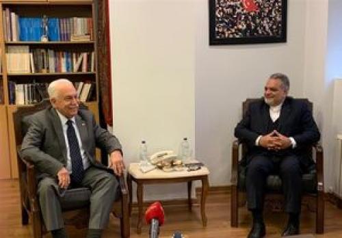  دیدار سفیر ایران با رهبر حزب وطن ترکیه