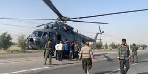  بالگرد سپاه به داد مجروحان افغانستانی رسید