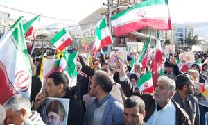 عکس/ آغاز راهپیمایی ۲۲ بهمن در ایلام