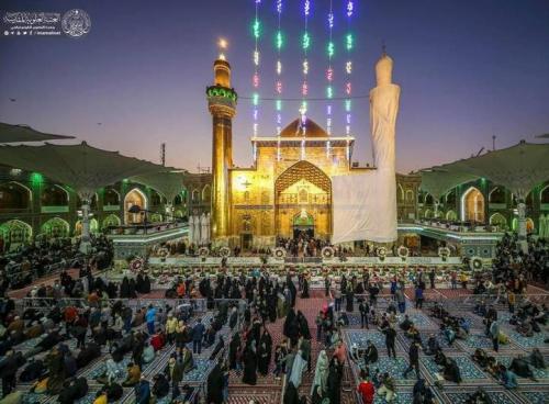 عکس/ آذین بندی حرم علوی در آستانه ۱۳ رجب