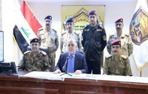  العبادی وارد مقر عملیاتی فلوجه شد 