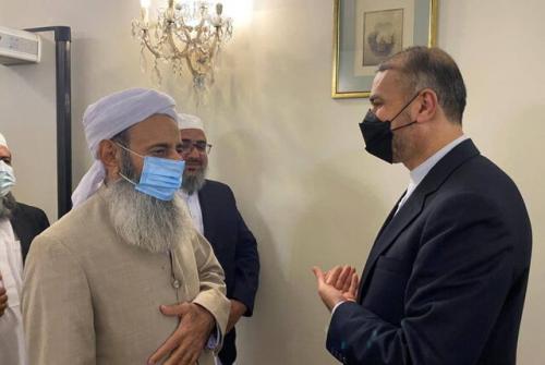 دیدار مولوی عبدالحمید با امیرعبداللهیان