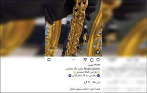 قلاده طلای سگ ۵۰۰ میلیون تومان