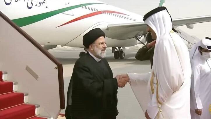     عکس/ استقبال امیر قطر از رئیسی