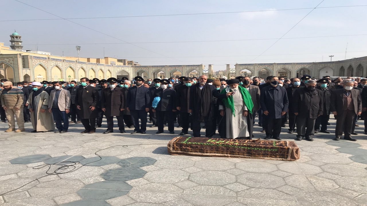  تشییع پیکر همسر برادر مقام معظم رهبری 