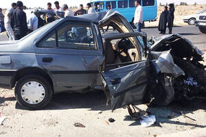 ۲کشته و ۱مصدوم در پی انحراف خودرو از جاده