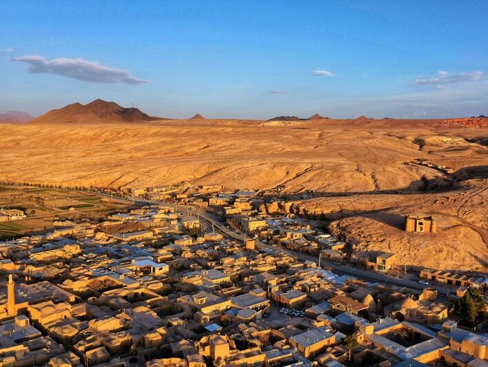 عکس/ نمایی از شهر کویری یزد