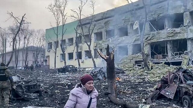  کی‌یف: روسیه بیمارستان کودکان ماریوپل را ویران کرد 