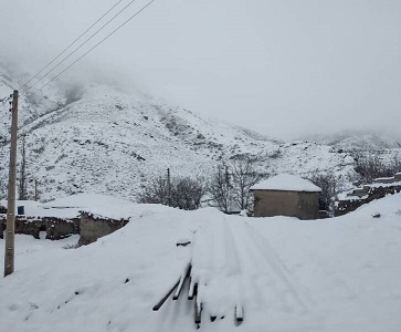 سوادکوه غرق در برف