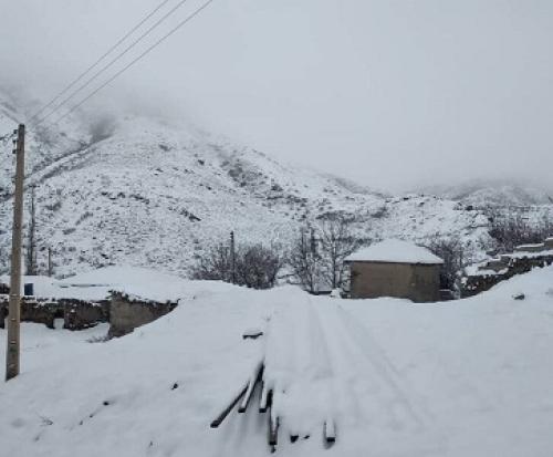 سوادکوه غرق در برف