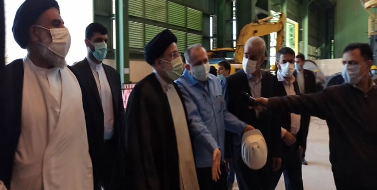  بازدید رئیس‌جمهور از شرکت فولاد جهان‌آرا 