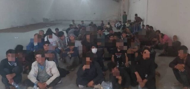  جمع آوری مهاجران غیرمجاز افغانستانی 