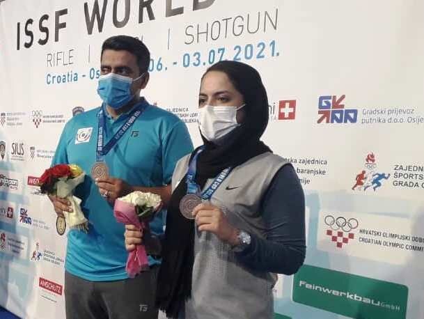  مدال برنز جام جهانی برزیل برای تیم میکس تپانچه ایران