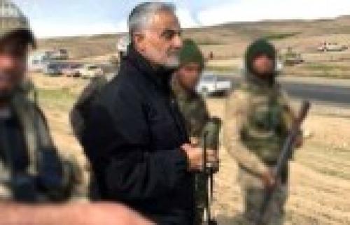 سردار سلیمانی در کنار فرمانده حشد الشعبی/عکس