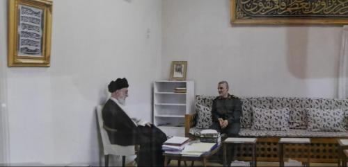 عکس دیده نشده از جلسه رهبری با سردار سلیمانی