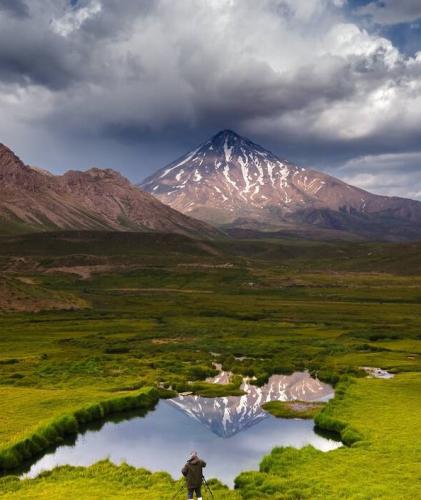 عکس/ نمایی بهاری از بلندترین قله ایران