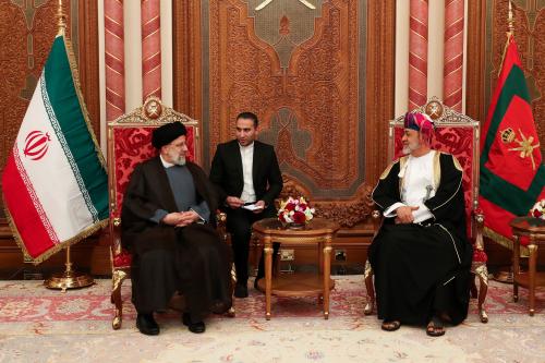  نشست رئیسی با سلطان عمان در کاخ العلم