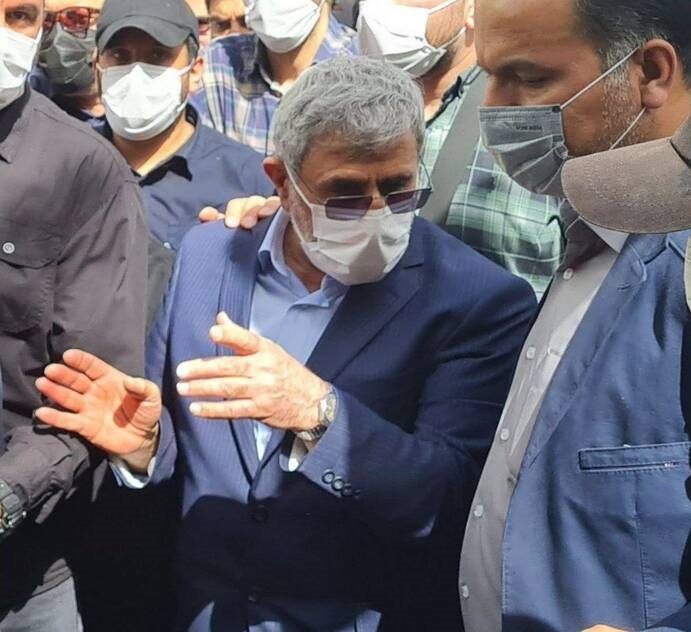 عکس/ سردار قاآنی در مراسم تشییع شهید صیاد خدایی