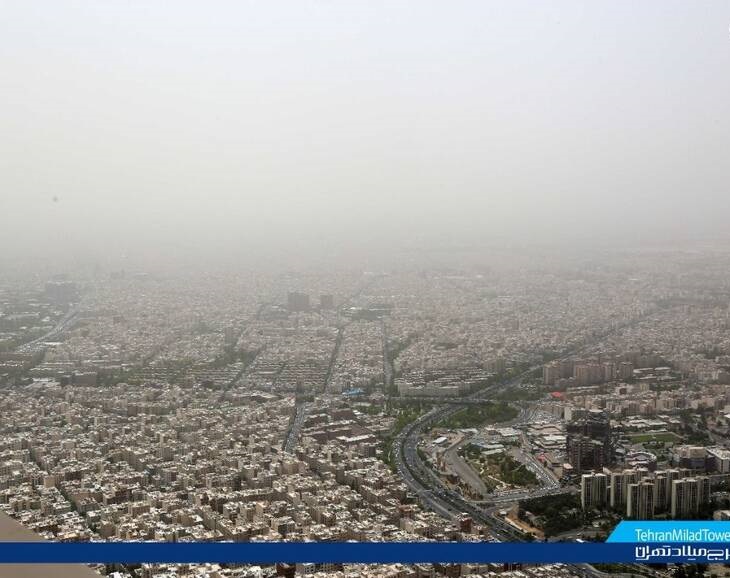 عکس/ آلودگی هوا از نمای برج میلاد تهران