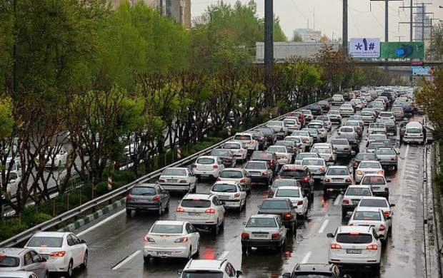 وضعیت ترافیکی در مسیرهای بزرگراهی تهران