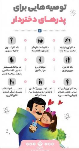 اینفوگرافیک/ توصیه‌هایی برای پدرهای دختردار