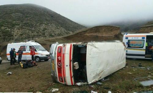  آخرین خبرها از واژگونی مینی بوس