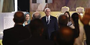 درخواست پنس از بایدن در نشست گروهک منافقین