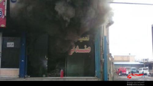 انفجار یک مغازه در حصارک