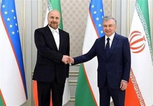  تاکید قالیباف و میرضیایف بر گسترش روابط همه‌جانبه تهران - تاشکند