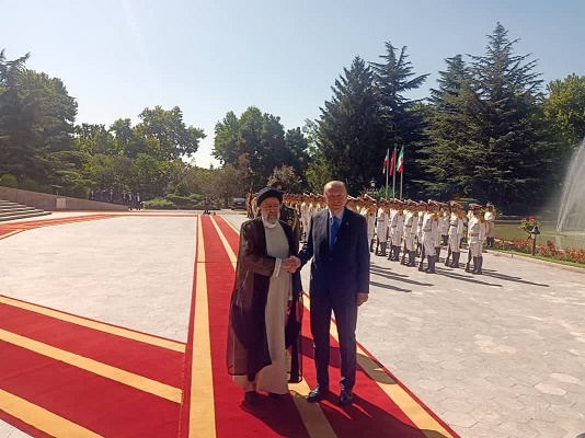 استقبال رسمی رئیسی از اردوغان در سعدآباد 