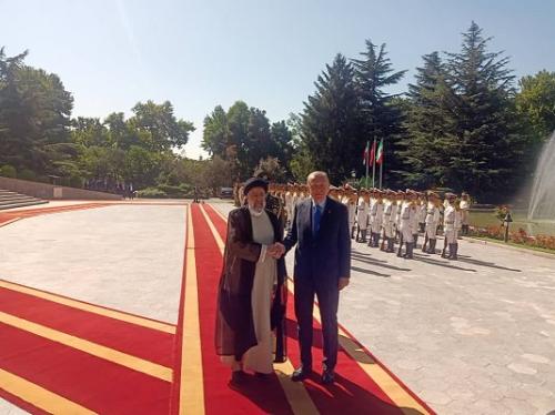استقبال رسمی رئیسی از اردوغان در سعدآباد 