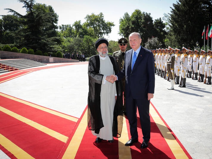 استقبال  و گفتگو رسمی رئیسی از اردوغان