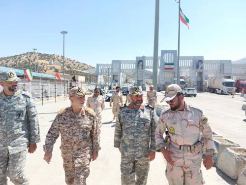 بازدید سردار نیل فروشان معاون عملیات کل سپاه از مریوان مرز باشماق
