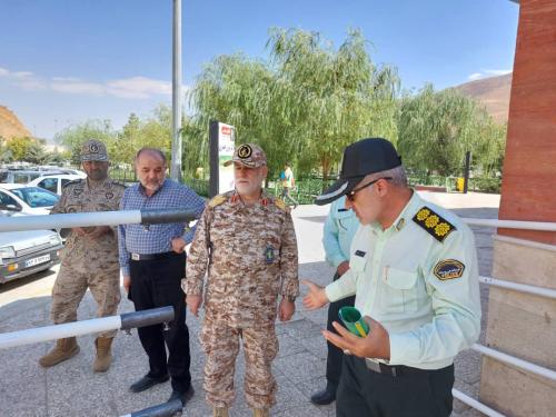 بازدید سردار نیل فروشان از پایانه مرزی تمرچین 