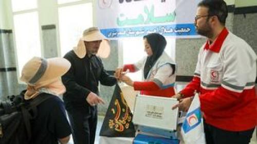  خدمت رسانی هلال احمر به ۲۳ هزار زائر اربعین