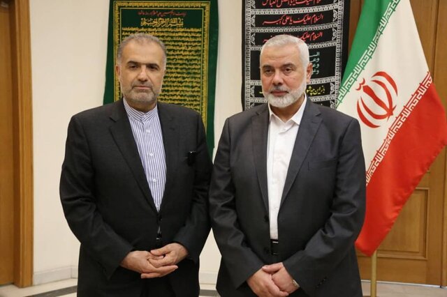  دیدار سفیر ایران در روسیه با اسماعیل هنیه