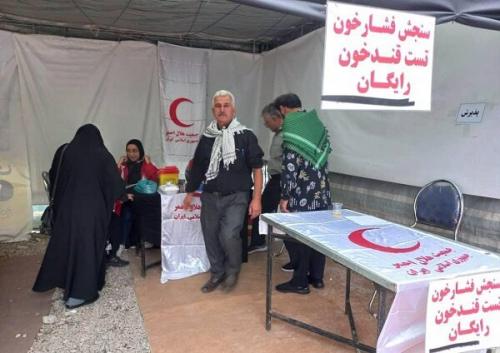اسکان بیش از ۱۷۲ هزار زائر در اردوگاه‌های موقت هلال‌احمر