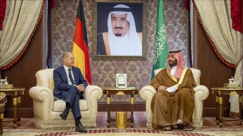  شولتس در جده با بن سلمان دیدار کرد