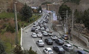  اعمال محدودیت ترافیکی در جاده کرج - چالوس